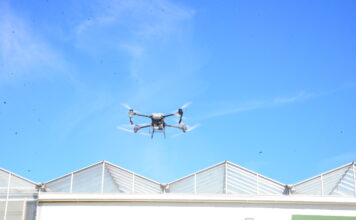 Skyggelegger med drone